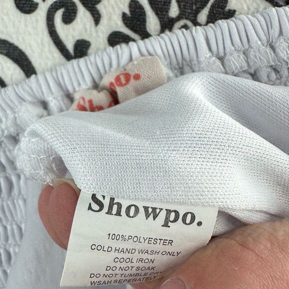 Showpo White Sheer Sleeve Corset-Style Top 4 - Picture 9 of 9